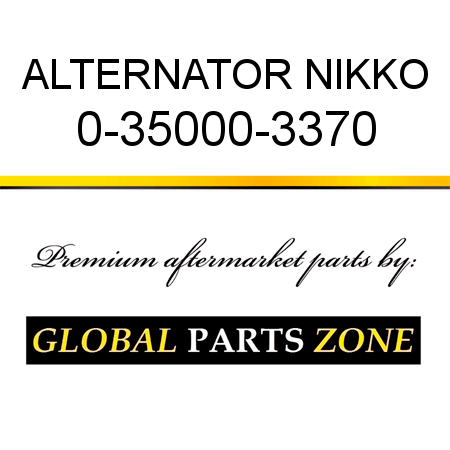 ALTERNATOR NIKKO 0-35000-3370