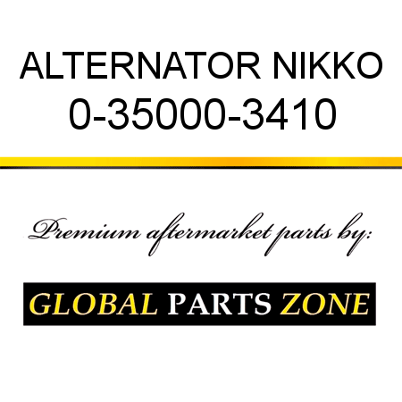 ALTERNATOR NIKKO 0-35000-3410