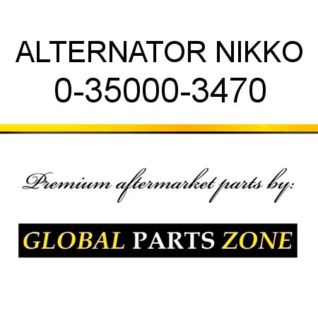 ALTERNATOR NIKKO 0-35000-3470