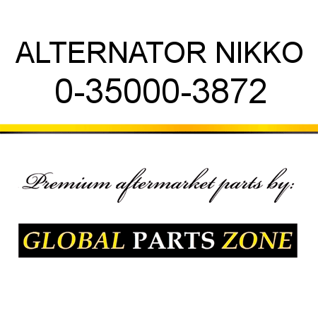 ALTERNATOR NIKKO 0-35000-3872