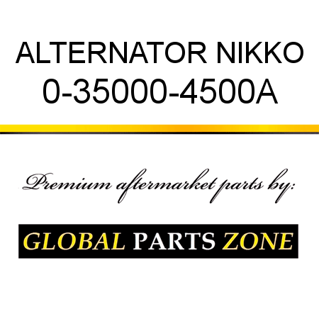 ALTERNATOR NIKKO 0-35000-4500A