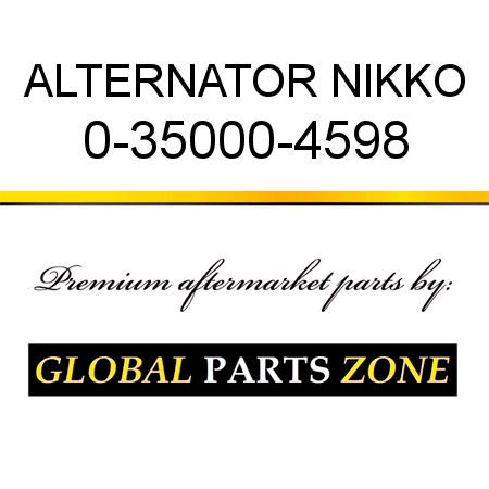 ALTERNATOR NIKKO 0-35000-4598