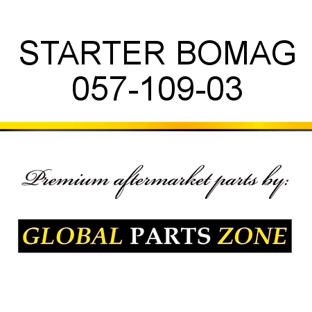 STARTER BOMAG 057-109-03