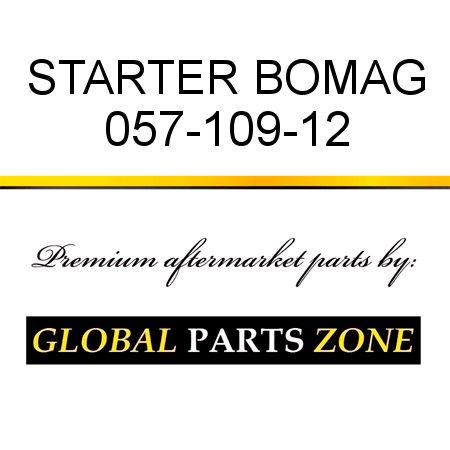 STARTER BOMAG 057-109-12