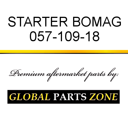 STARTER BOMAG 057-109-18