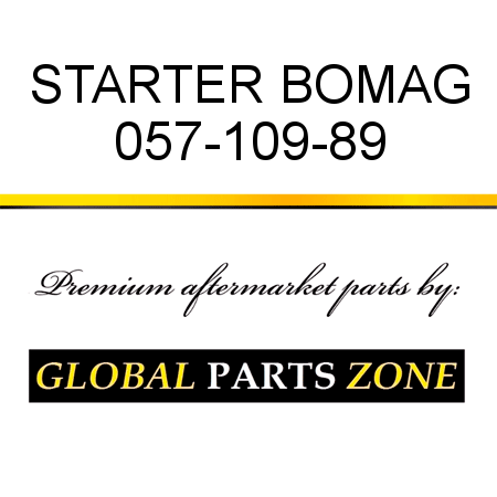 STARTER BOMAG 057-109-89