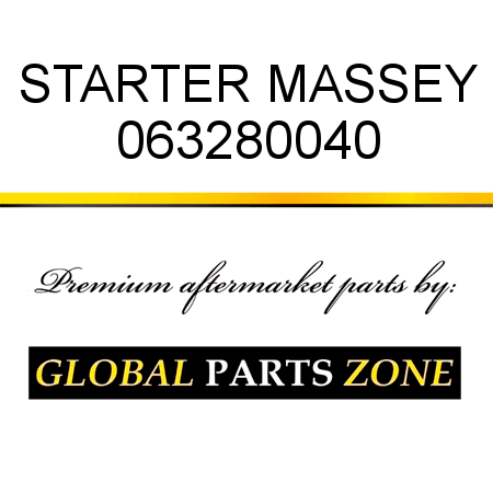 STARTER MASSEY 063280040