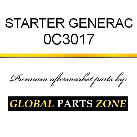 STARTER GENERAC 0C3017