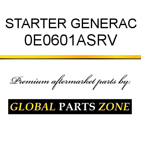 STARTER GENERAC 0E0601ASRV