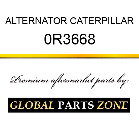 ALTERNATOR CATERPILLAR 0R3668