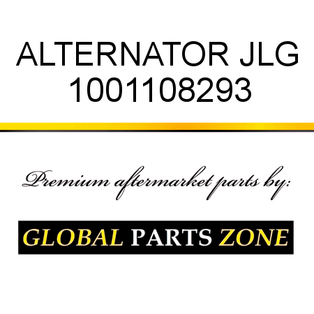 ALTERNATOR JLG 1001108293