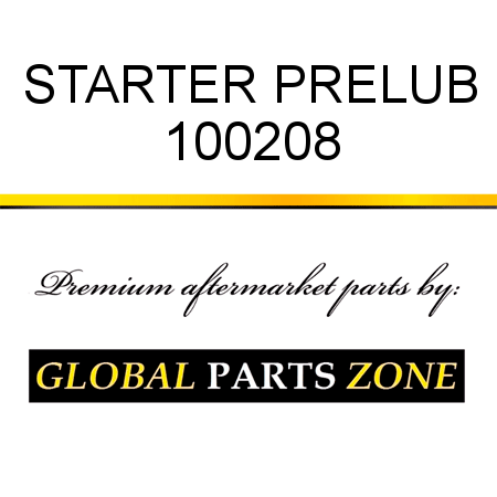 STARTER PRELUB 100208