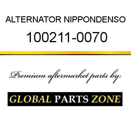 ALTERNATOR NIPPONDENSO 100211-0070