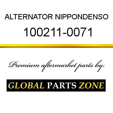 ALTERNATOR NIPPONDENSO 100211-0071