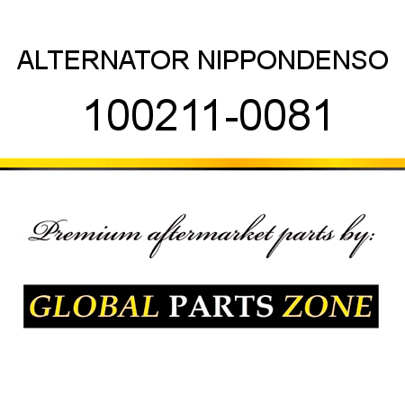 ALTERNATOR NIPPONDENSO 100211-0081