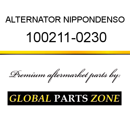 ALTERNATOR NIPPONDENSO 100211-0230