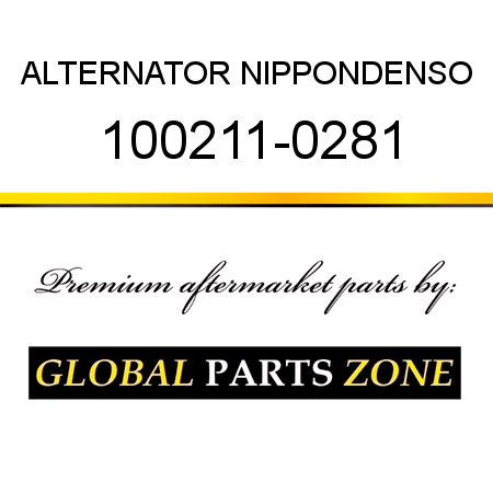 ALTERNATOR NIPPONDENSO 100211-0281