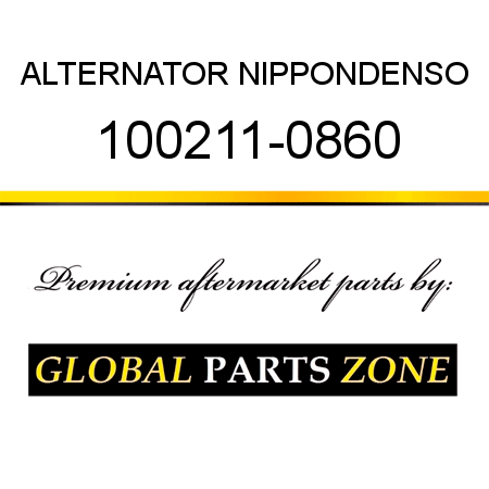 ALTERNATOR NIPPONDENSO 100211-0860