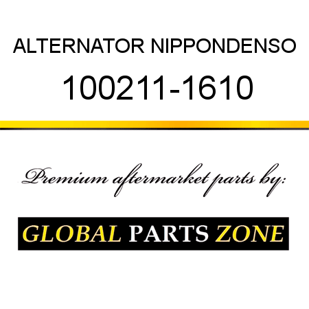 ALTERNATOR NIPPONDENSO 100211-1610