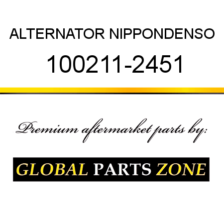 ALTERNATOR NIPPONDENSO 100211-2451