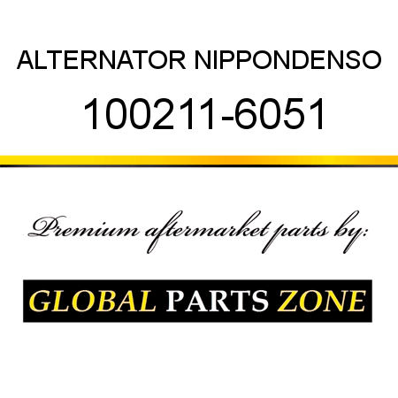 ALTERNATOR NIPPONDENSO 100211-6051