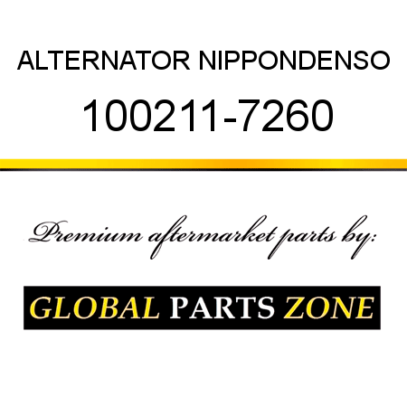 ALTERNATOR NIPPONDENSO 100211-7260
