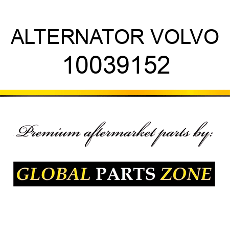 ALTERNATOR VOLVO 10039152