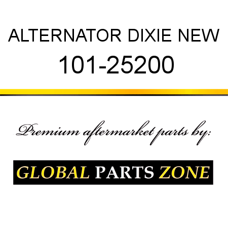 ALTERNATOR DIXIE NEW 101-25200