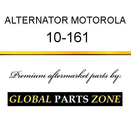 ALTERNATOR MOTOROLA 10-161