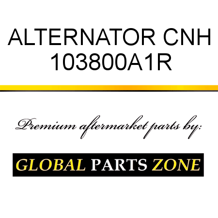 ALTERNATOR CNH 103800A1R