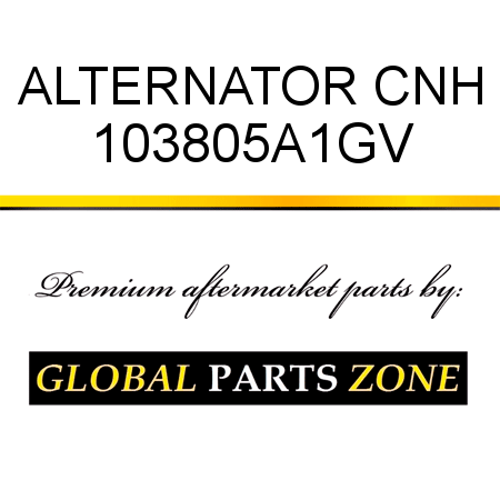 ALTERNATOR CNH 103805A1GV