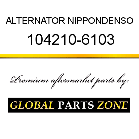 ALTERNATOR NIPPONDENSO 104210-6103
