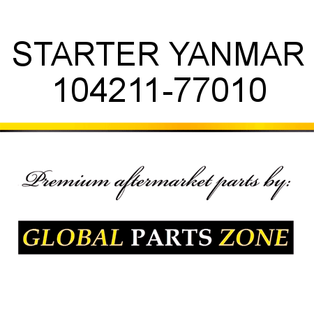 STARTER YANMAR 104211-77010