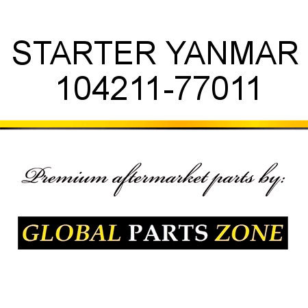 STARTER YANMAR 104211-77011