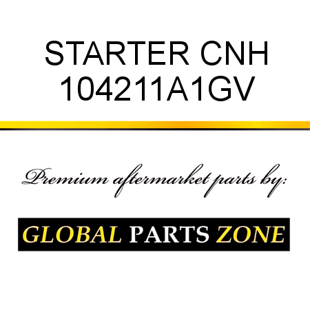 STARTER CNH 104211A1GV