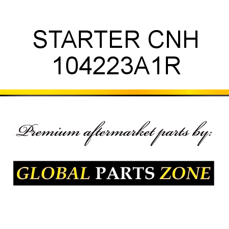 STARTER CNH 104223A1R