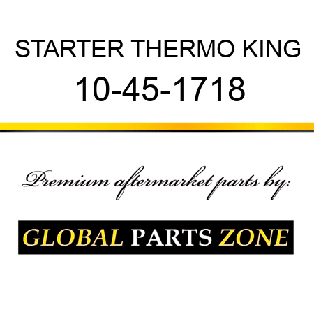 STARTER THERMO KING 10-45-1718