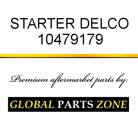 STARTER DELCO 10479179