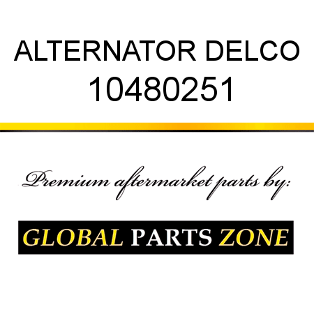 ALTERNATOR DELCO 10480251