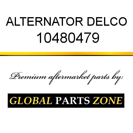 ALTERNATOR DELCO 10480479