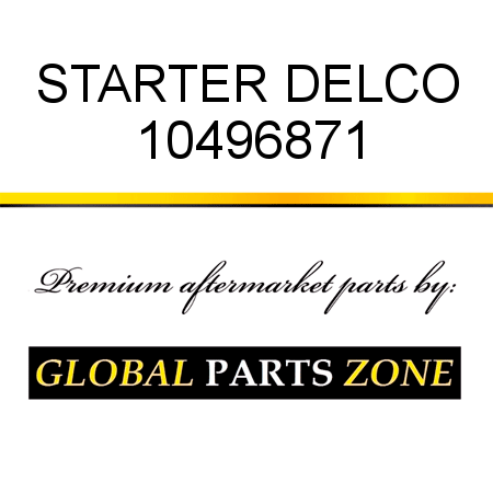 STARTER DELCO 10496871