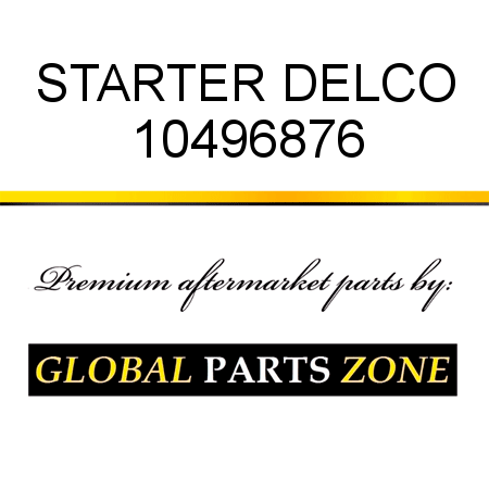 STARTER DELCO 10496876