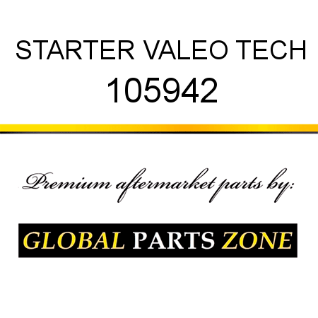 STARTER VALEO TECH 105942