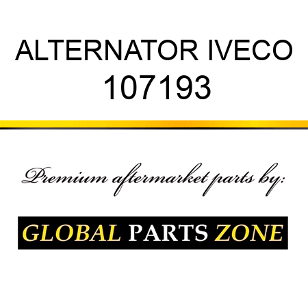 ALTERNATOR IVECO 107193