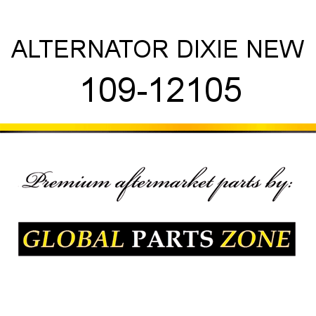 ALTERNATOR DIXIE NEW 109-12105