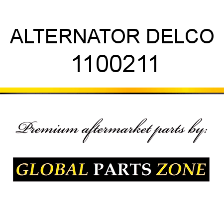 ALTERNATOR DELCO 1100211