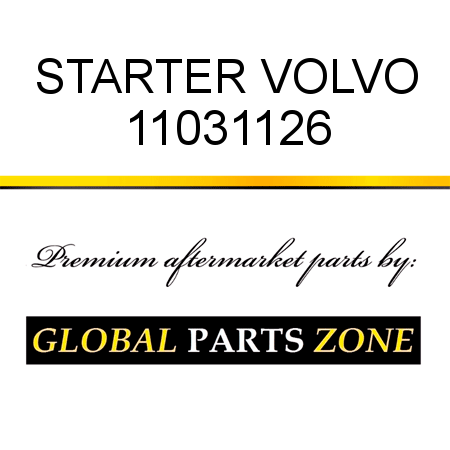 STARTER VOLVO 11031126