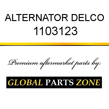 ALTERNATOR DELCO 1103123