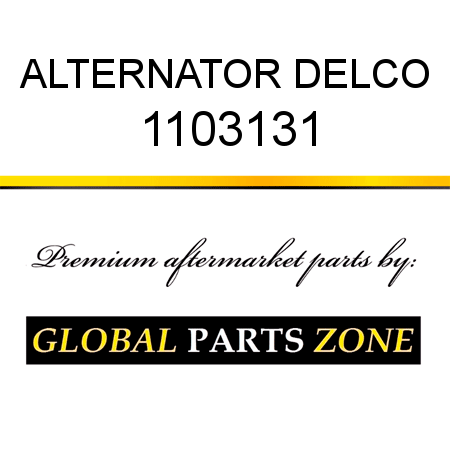 ALTERNATOR DELCO 1103131