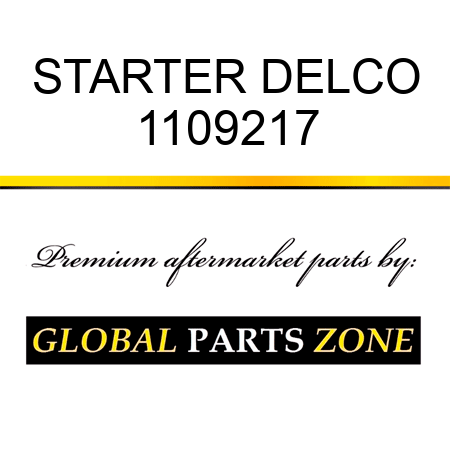 STARTER DELCO 1109217